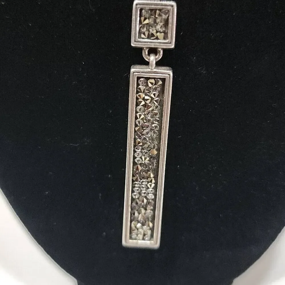 Brighton Anatolia convertible reversible slim pendant crystal necklace